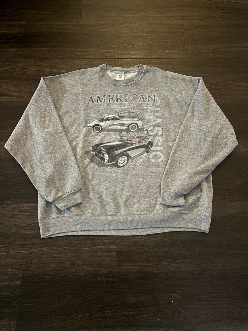 Vintage Y2K AMERICAN CLASSICS Sports Car Crewneck Sweatshirt XXL